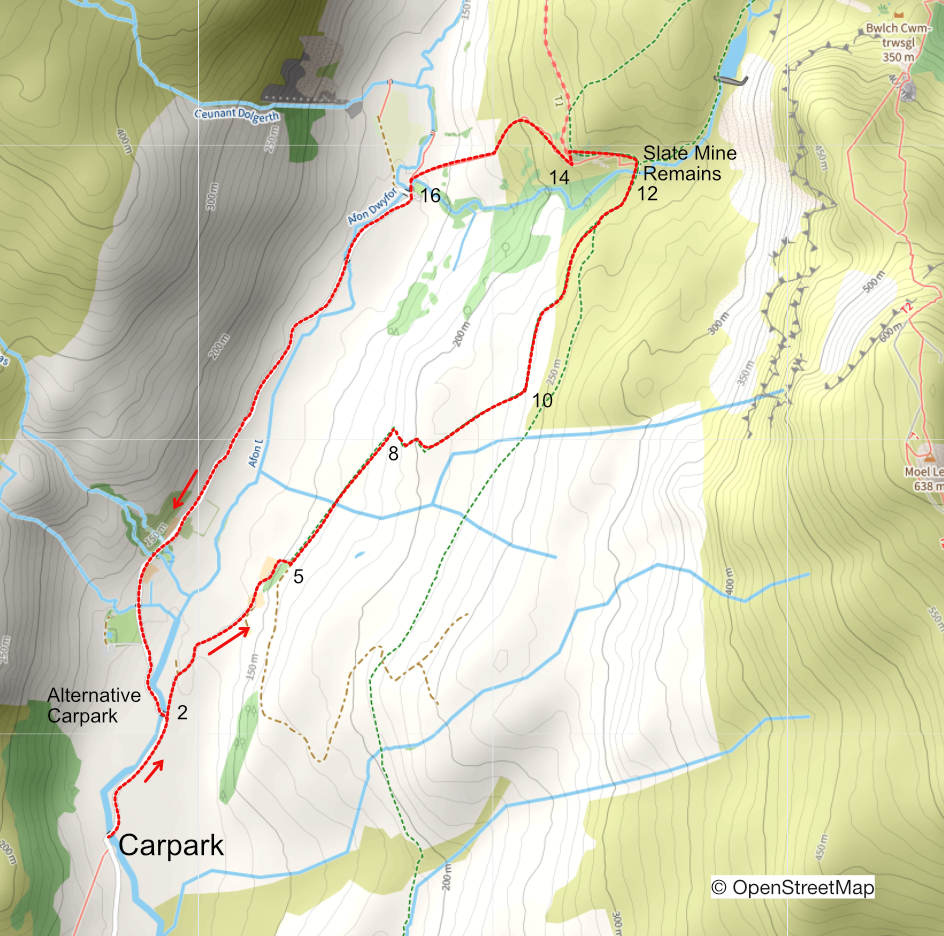 Cwm Pennant map