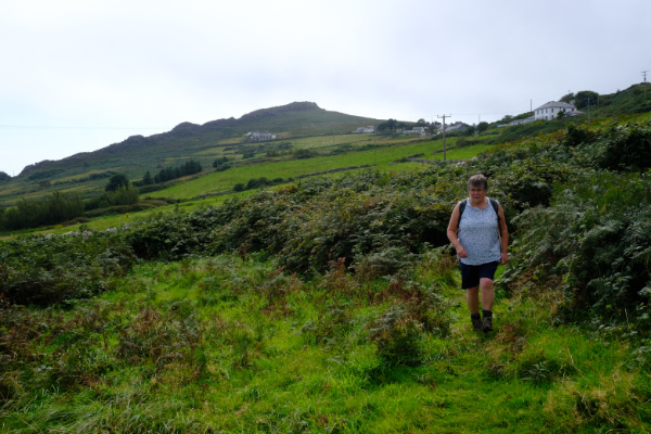 Looking back to Mynydd y Graig